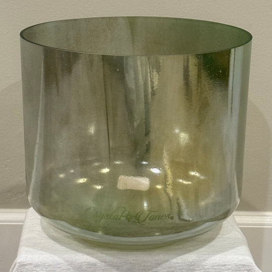 10" F+5 Peridot, Palladium Bowl 128916 Crystal Tones® Alchemy Crystal Singing Bowl