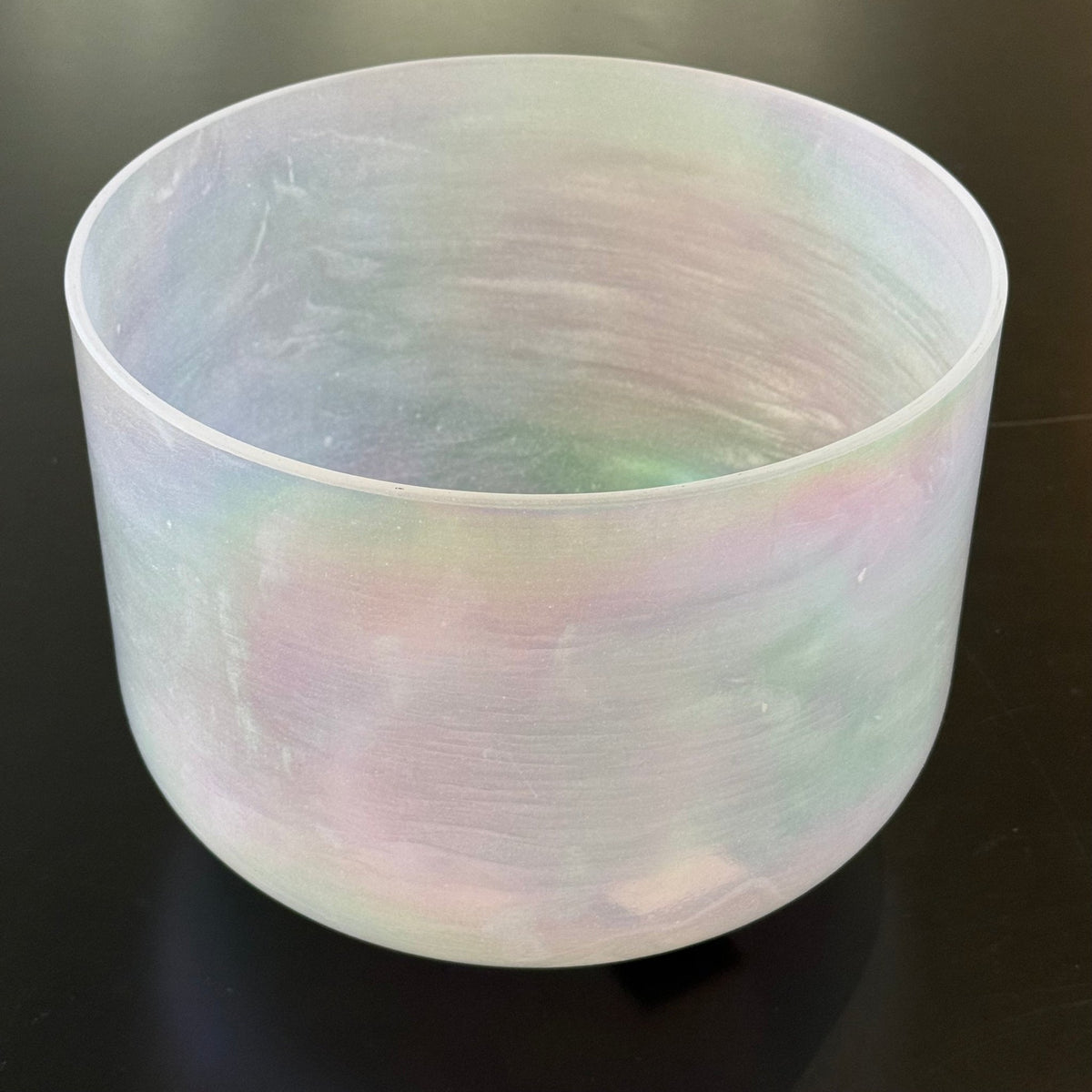 10" A#-15 Great Salt Lake Salt, Platinum 142695 Crystal Tones® Alchemy Crystal Singing Bowl - Sacred Sound of the Soul
