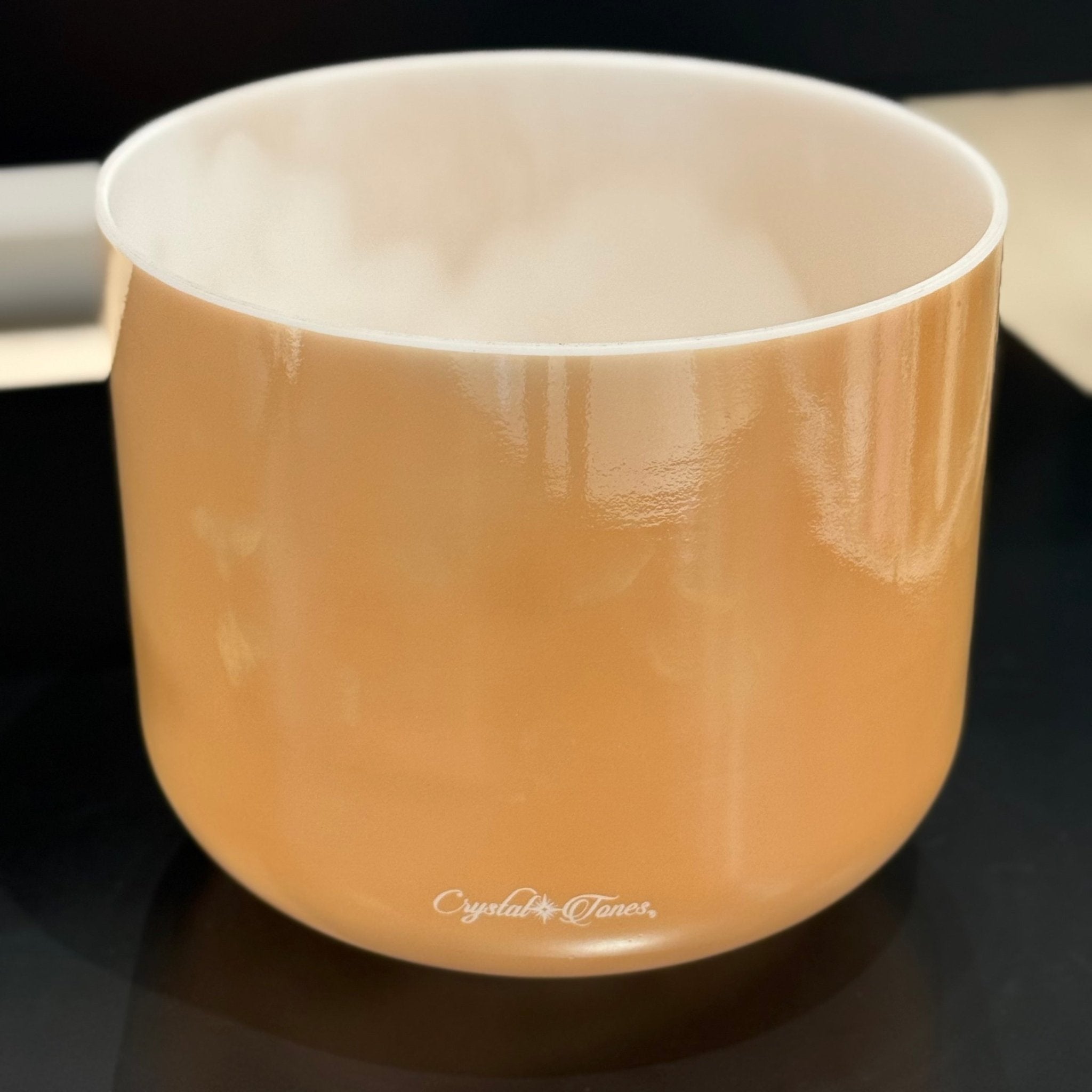 10" A-30 Laughing Buddha, Frosted Inside 157493 Crystal Tones® Alchemy Crystal Singing Bowl - Sacred Sound of the Soul