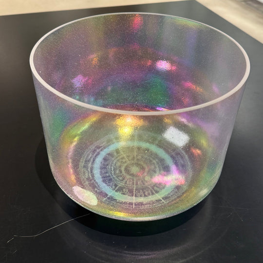 10" A0 Platinum, Intricate Etched Zodiac 162855 Crystal Tones® Alchemy Crystal Singing Bowl - Sacred Sound of the Soul