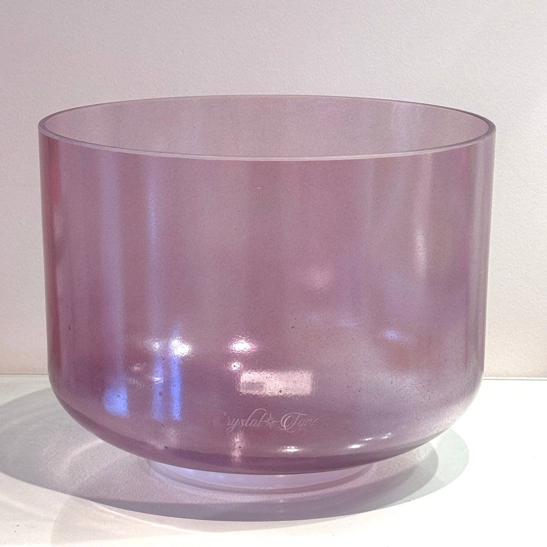 10" A0 Violet Aura Gold 157135 Crystal Tones® Alchemy Crystal Singing Bowl - Sacred Sound of the Soul