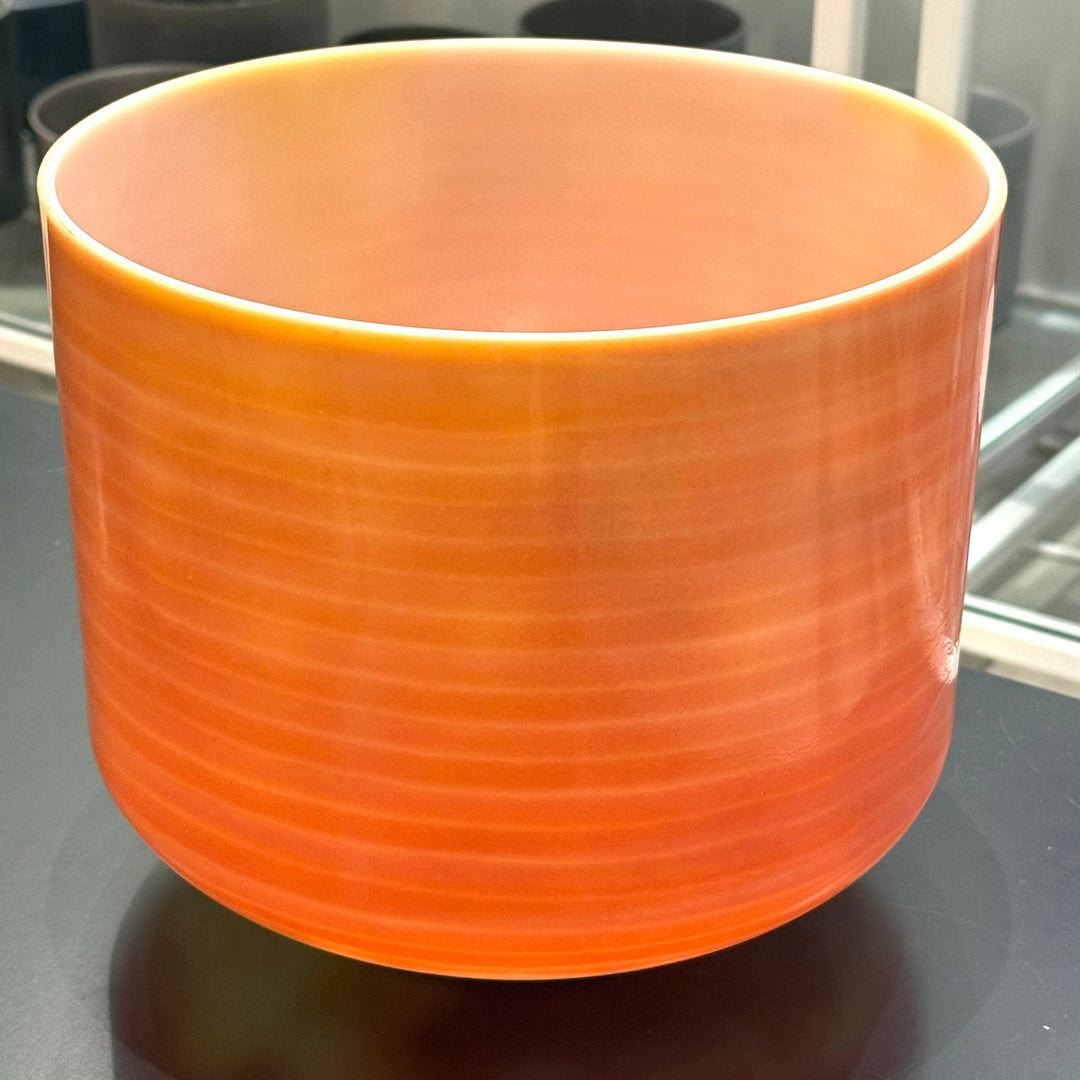 10" A+20 Sunstone, Celestial Rings 160358 Crystal Tones® Alchemy Crystal Singing Bowl - Sacred Sound of the Soul
