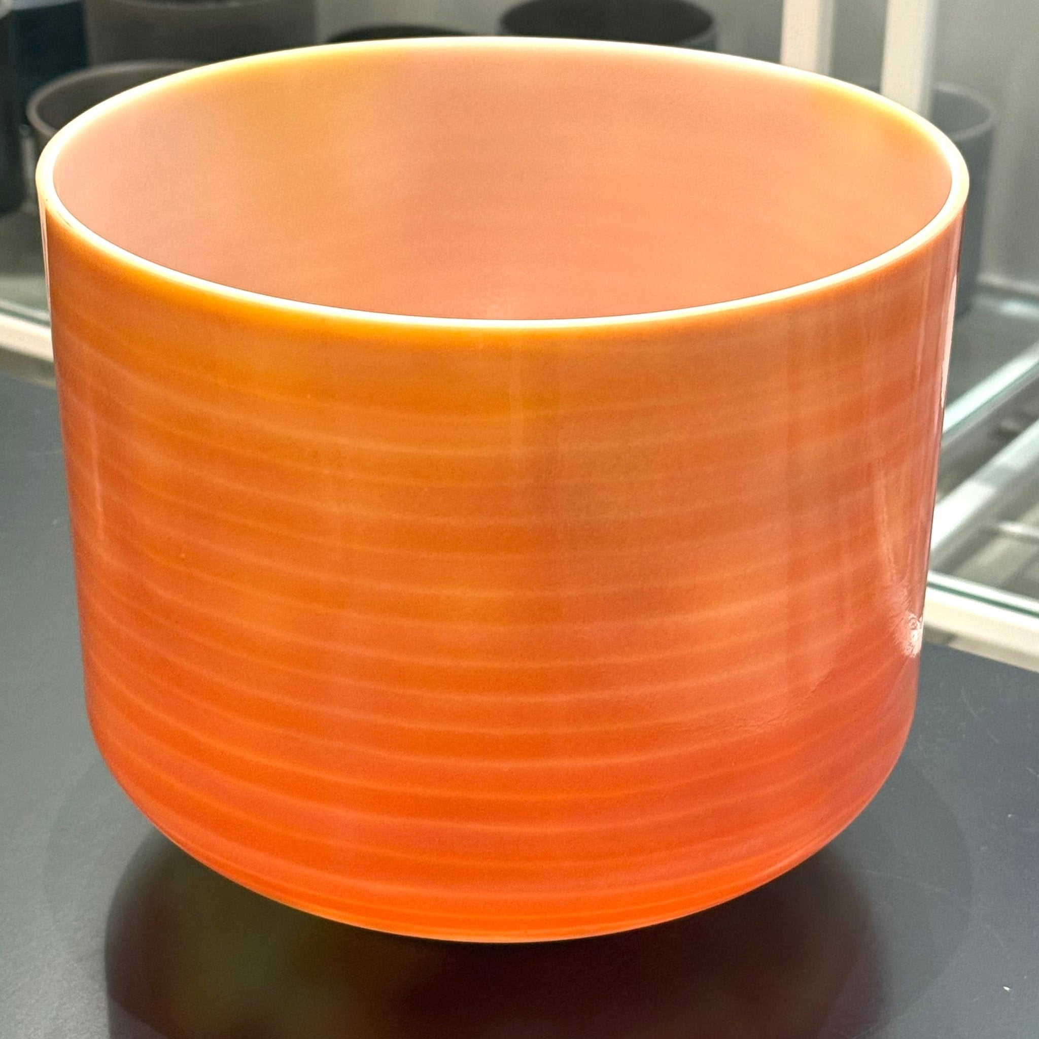 10" A+20 Sunstone, Celestial Rings 160358 Crystal Tones® Alchemy Crystal Singing Bowl - Sacred Sound of the Soul