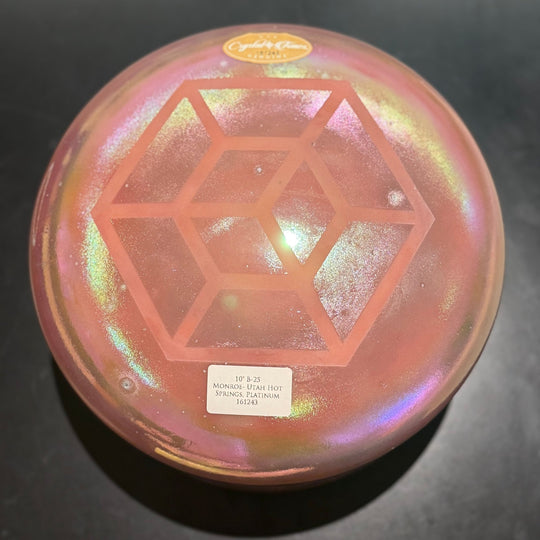 10" B-25 Monroe- Utah Hot Springs, Platinum 161243 Crystal Tones® Alchemy Crystal Singing Bowl - Sacred Sound of the Soul