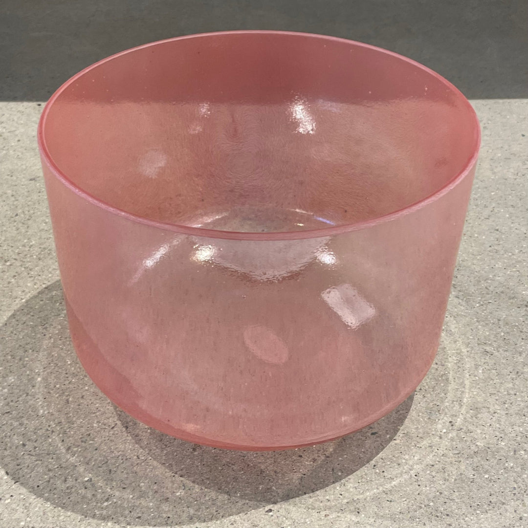 10" B+5 Rose Quartz, Palladium 141335 Crystal Tones® Alchemy Crystal Singing Bowl - Sacred Sound of the Soul