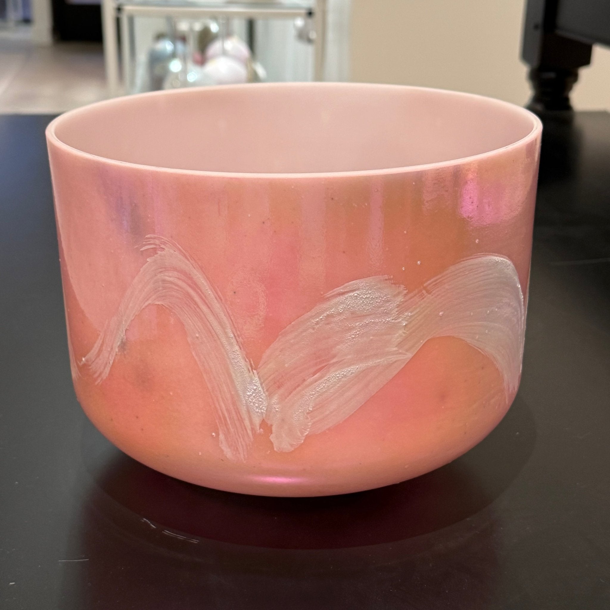 10" C0 Rhodochrosite, Platinum 146906 Crystal Tones® Alchemy Crystal Singing Bowl - Sacred Sound of the Soul