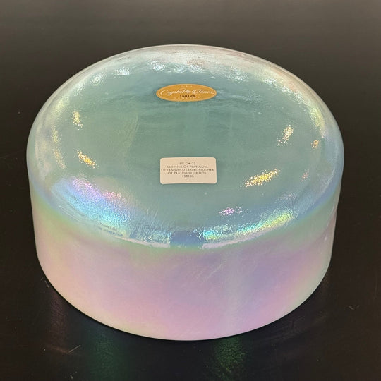10" D-35 Mother Of Platinum, Ocean Gold (Base), Mother Of Platinum (Inside) 158126 Crystal Tones® Alchemy Crystal Singing Bowl - Sacred Sound of the Soul