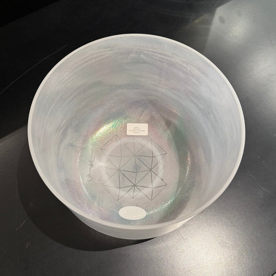10" G+25 Great Salt Lake Salt, Platinum 143210 Crystal Tones® Alchemy Crystal Singing Bowl - Sacred Sound of the Soul