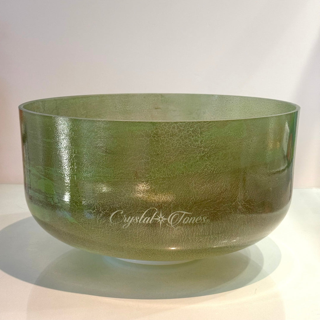 12" B+45 Peridot Bowl 133061 Crystal Tones® Alchemy Crystal Singing Bowl - Sacred Sound of the Soul