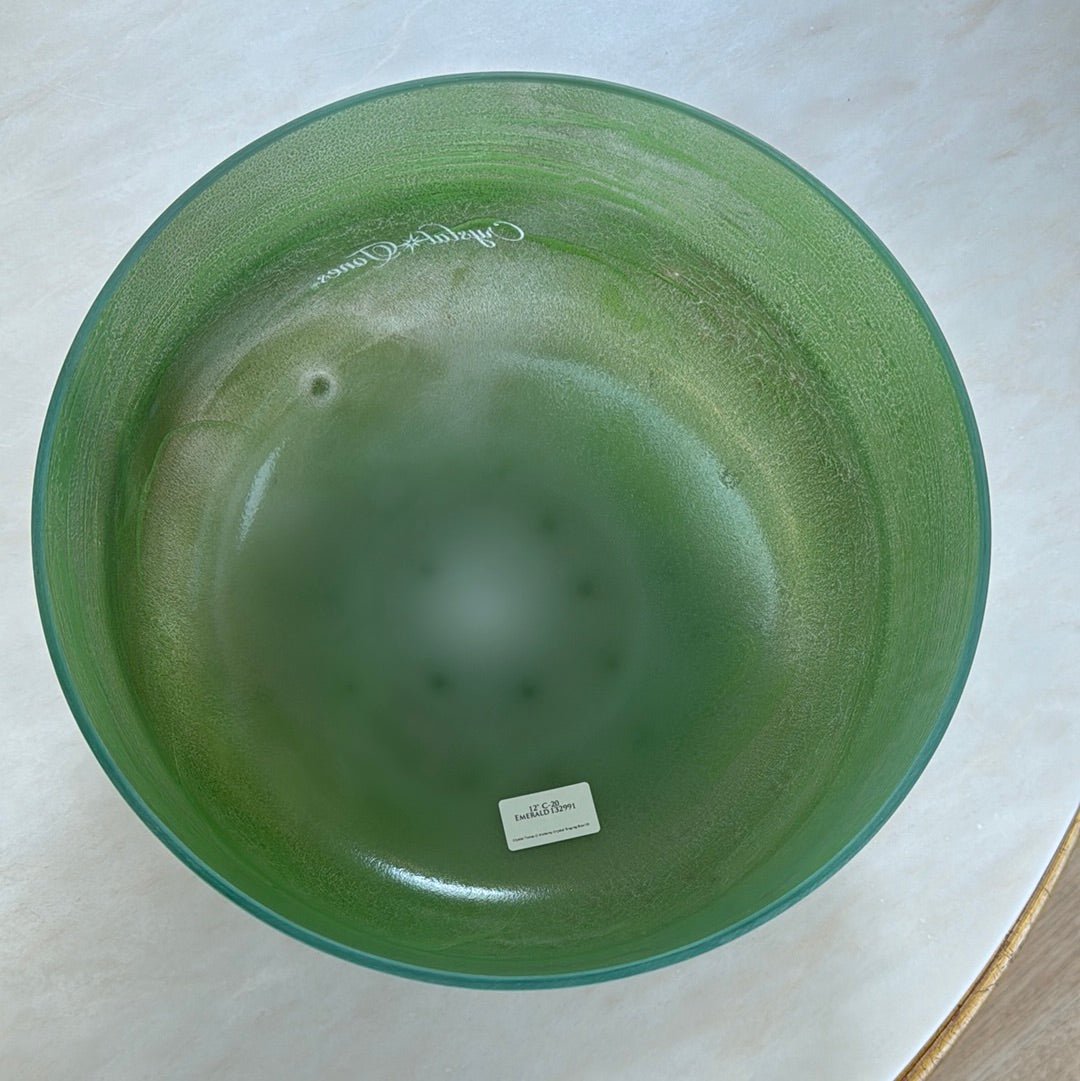 12" C-20 Emerald Bowl 132991 Crystal Tones® Alchemy Crystal Singing Bowl - Sacred Sound of the Soul
