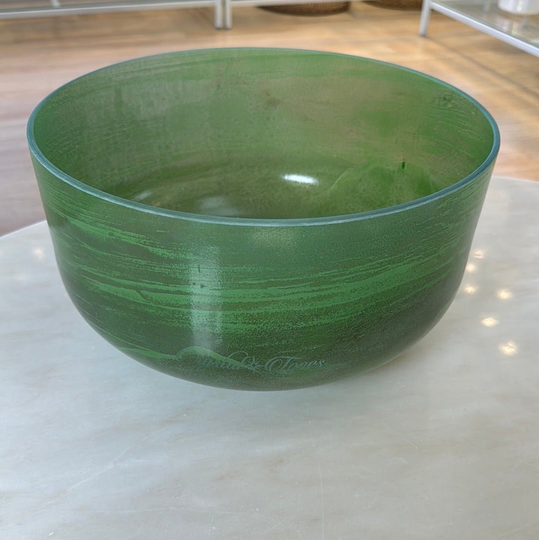 12" C-20 Emerald Bowl 132991 Crystal Tones® Alchemy Crystal Singing Bowl - Sacred Sound of the Soul