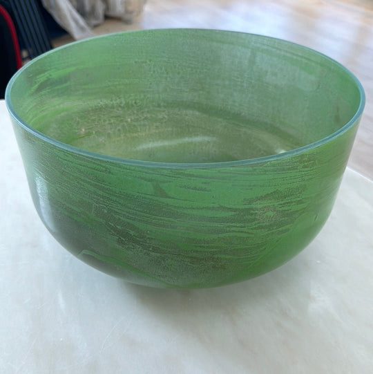 12" C-20 Emerald Bowl 132991 Crystal Tones® Alchemy Crystal Singing Bowl - Sacred Sound of the Soul