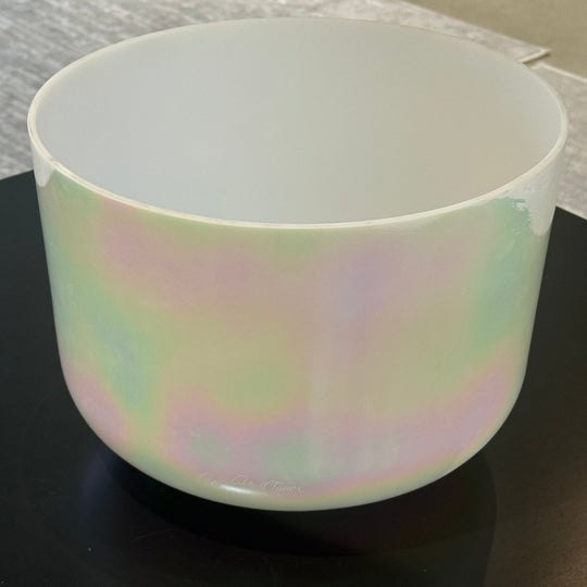 12" D-25 Mother Of Platinum, Transcendent 162993 Crystal Tones® Alchemy Crystal Singing Bowl - Sacred Sound of the Soul