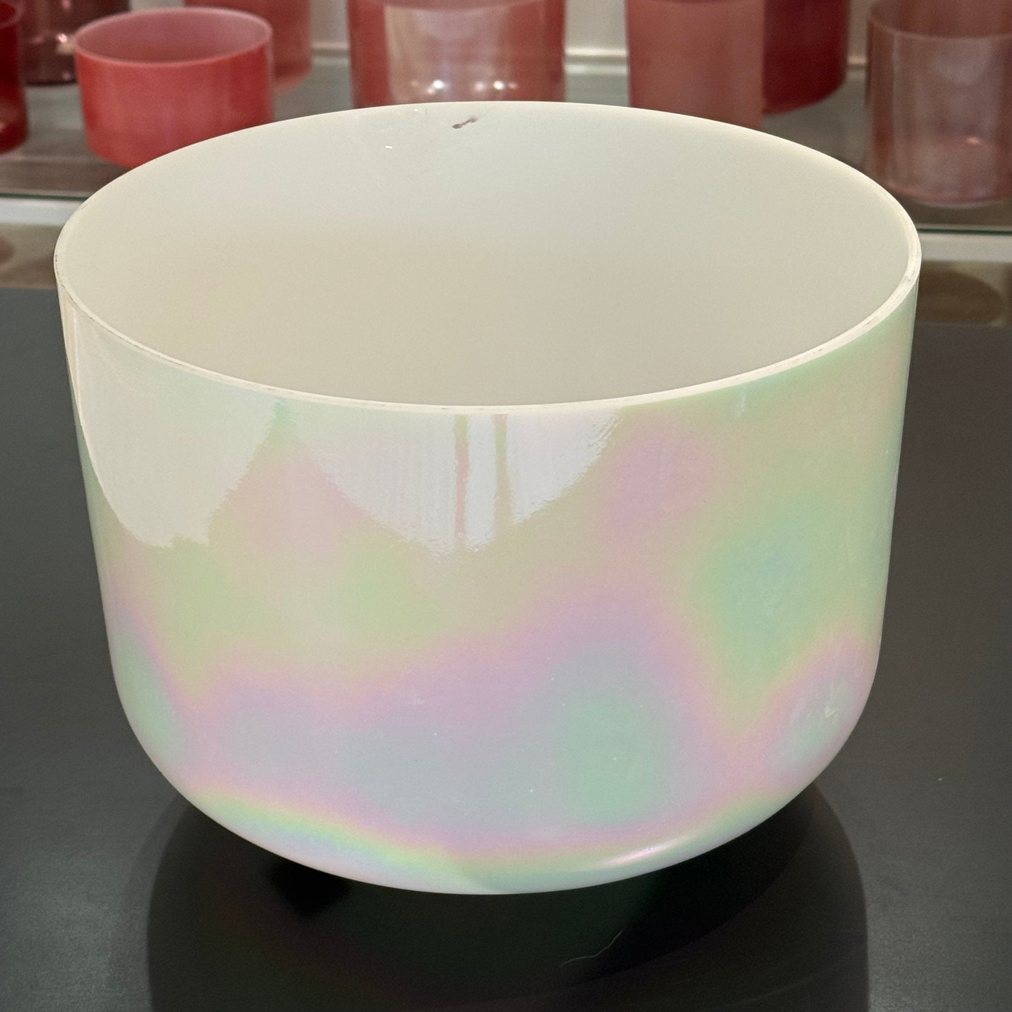 12" D-25 Mother Of Platinum, Transcendent 162993 Crystal Tones® Alchemy Crystal Singing Bowl - Sacred Sound of the Soul