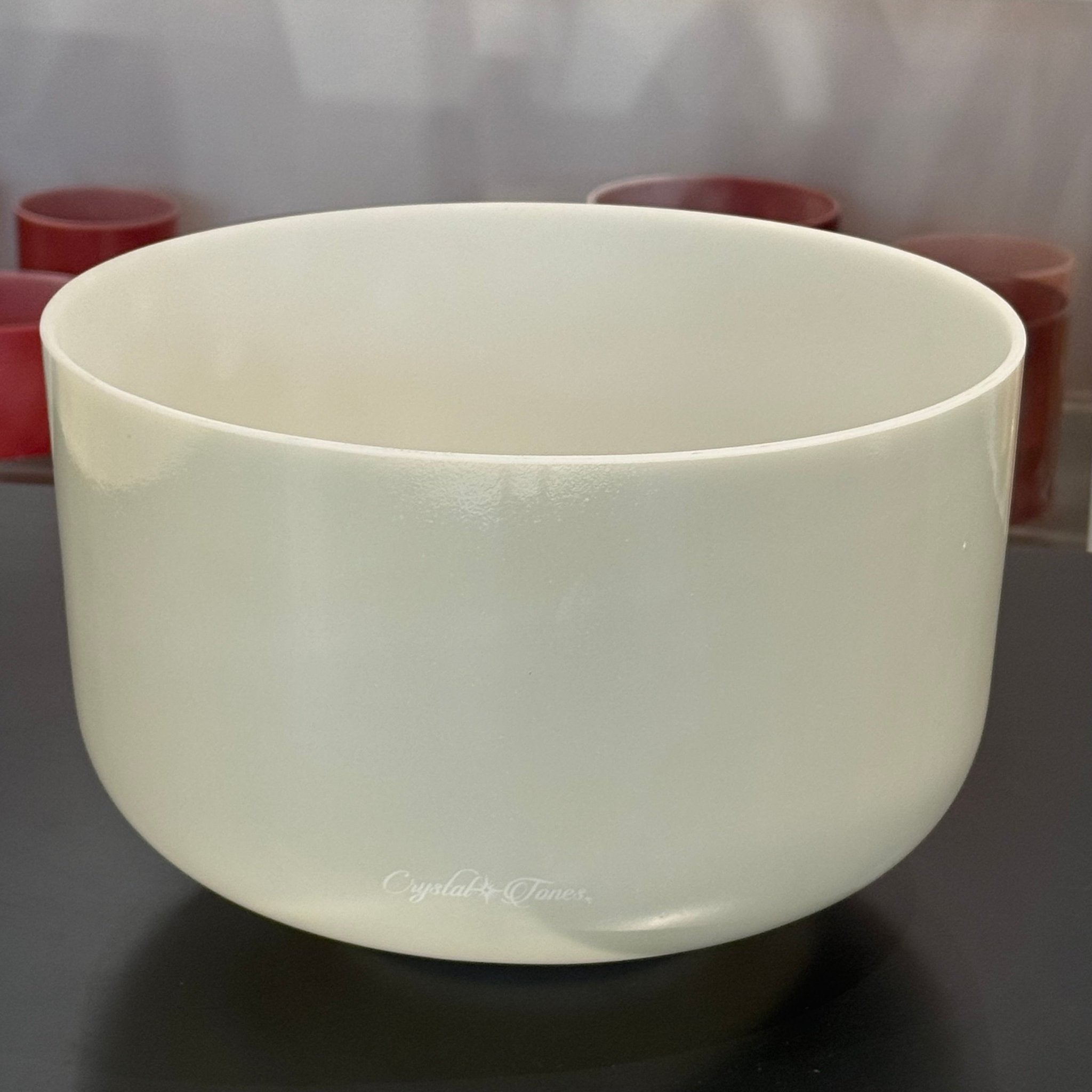 12" F-40 Lemon Angel Gold, Frosted Rim Inside 158608 Crystal Tones® Alchemy Crystal Singing Bowl - Sacred Sound of the Soul