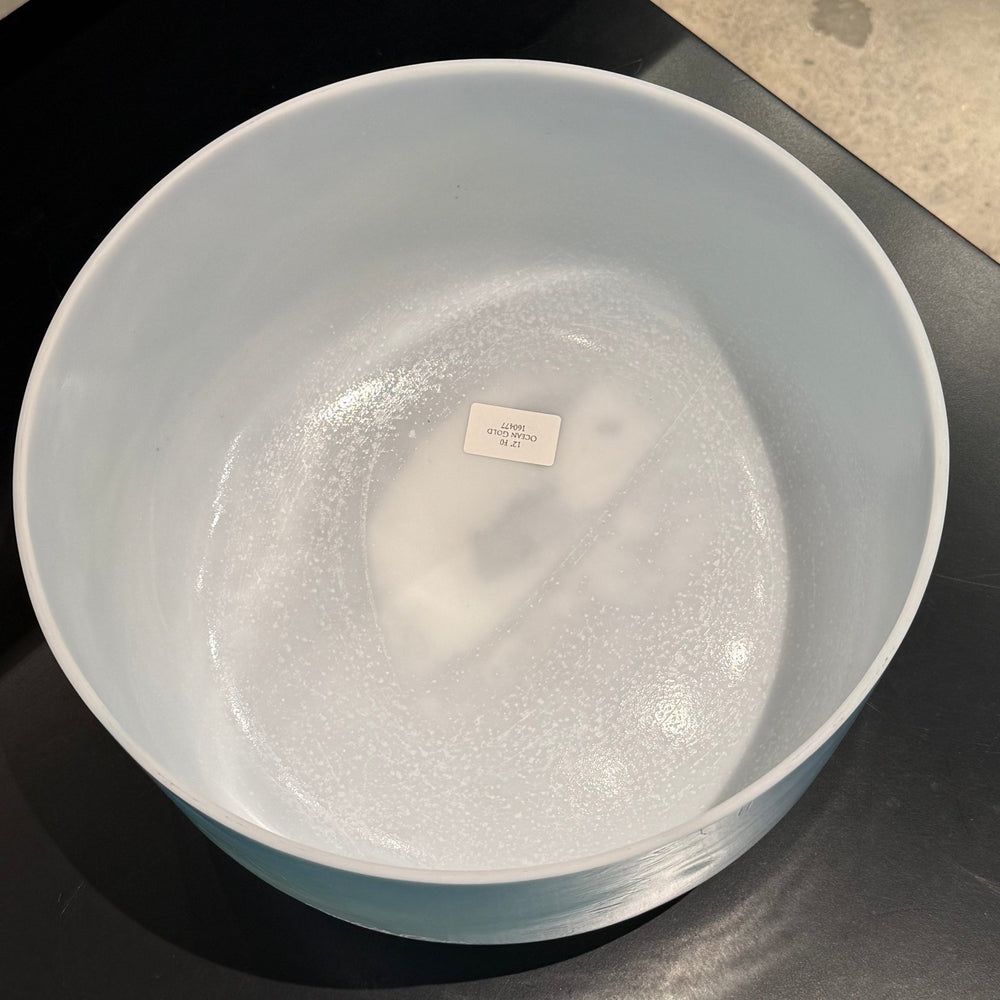 12" F0 Ocean Gold 160477 Crystal Tones® Alchemy Crystal Singing Bowl - Sacred Sound of the Soul