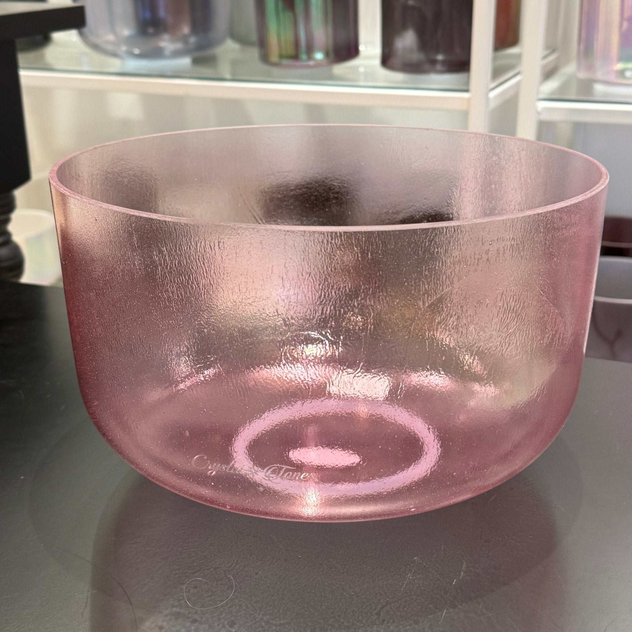 12" F+5 Pink Aura Gold 154830 Crystal Tones® Alchemy Crystal Singing Bowl - Sacred Sound of the Soul