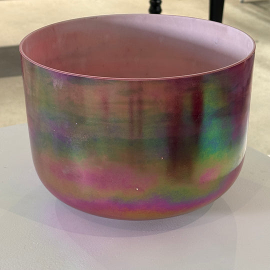 12" D-10 Ruby, Platinum 153106 Crystal Tones® Alchemy Crystal Singing Bowl