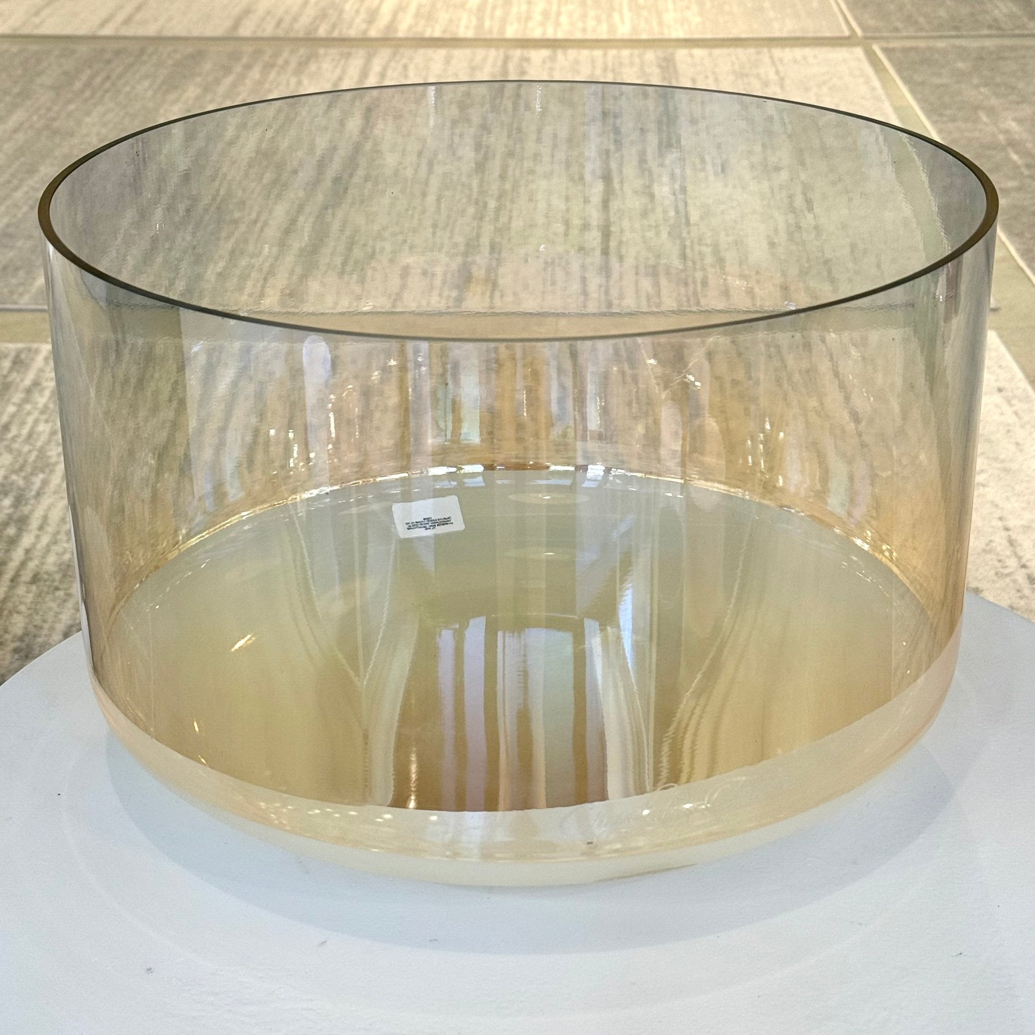 16" A+45 Grandmother, Androgynous Indium (Rim) Intricate Etched Flower of Life 137858 Crystal Tones® Supergrade Crystal Singing Bowl - Sacred Sound of the Soul