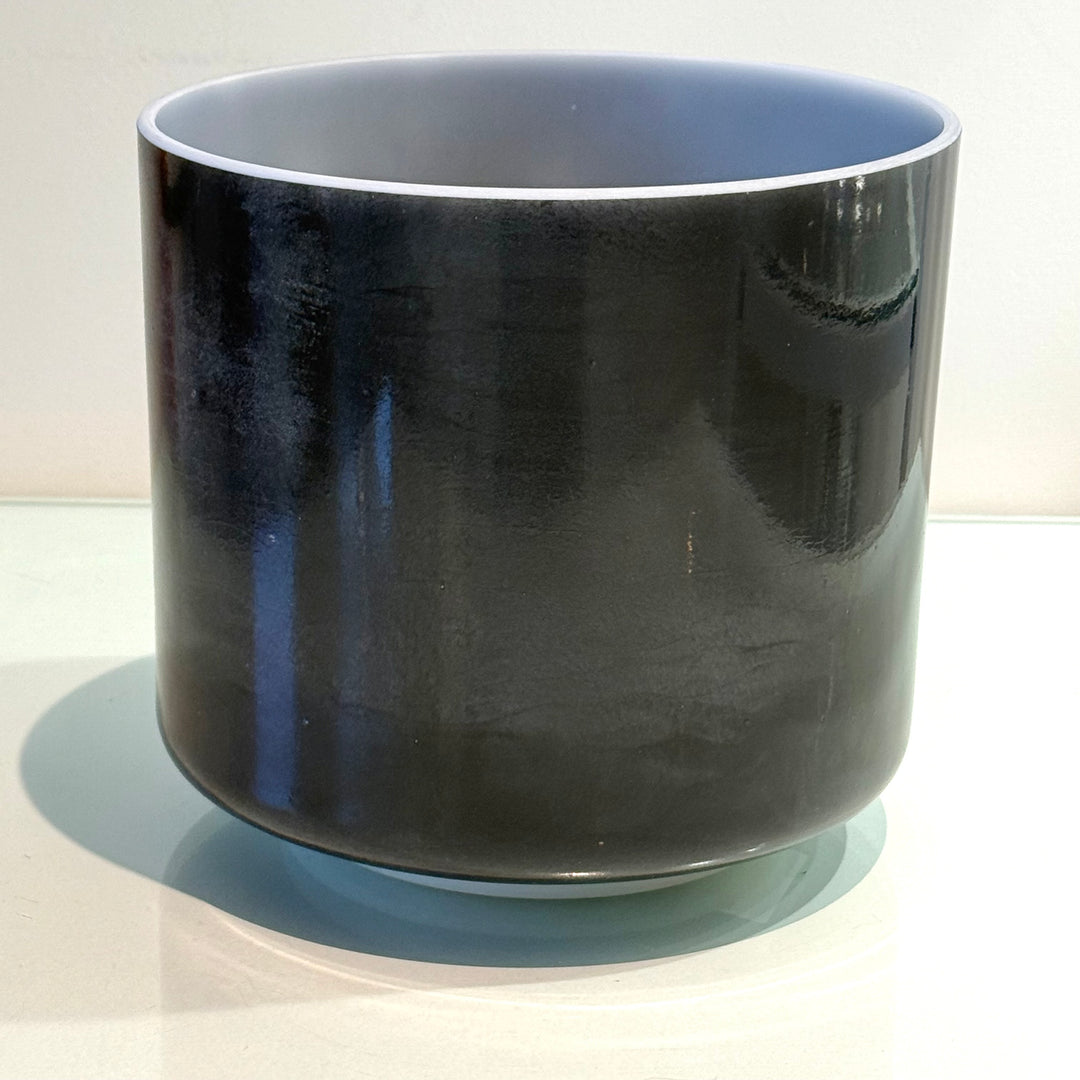 7" A+5 Black Tourmaline 148949 Crystal Tones® Alchemy Crystal Singing Bowl