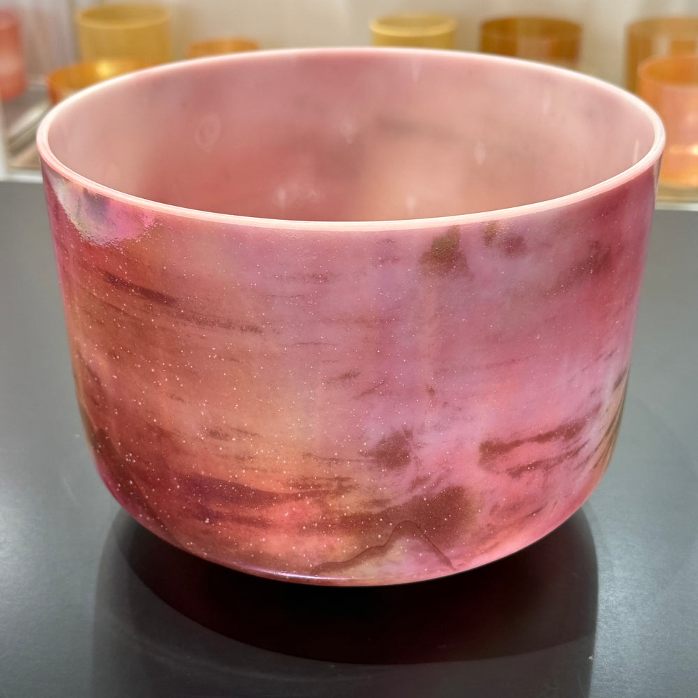 10" C-25 Ruby, Platinum 152268 Crystal Tones® Alchemy Crystal Singing Bowl