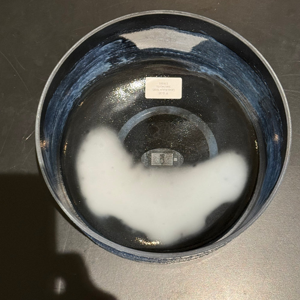 9" E+35 Lemurian Seed, Shungite 158181 Crystal Tones® Alchemy Crystal Singing Bowl