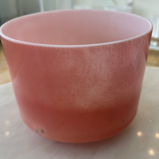 8" F#0 Rose Quartz Bowl 134081 Crystal Tones®