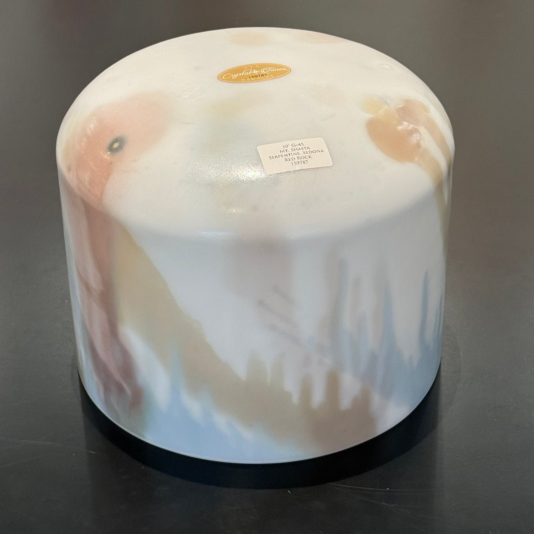 10" G+45 Mt. Shasta Serpentine, Sedona Red Rock 159787 Crystal Tones® Alchemy Crystal Singing Bowl
