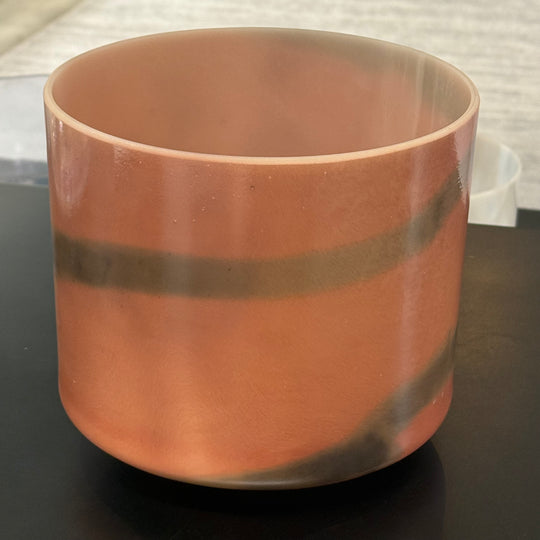 8" F-50 Tiger's Eye, Palladium 147807 Crystal Tones® Alchemy Crystal Singing Bowl