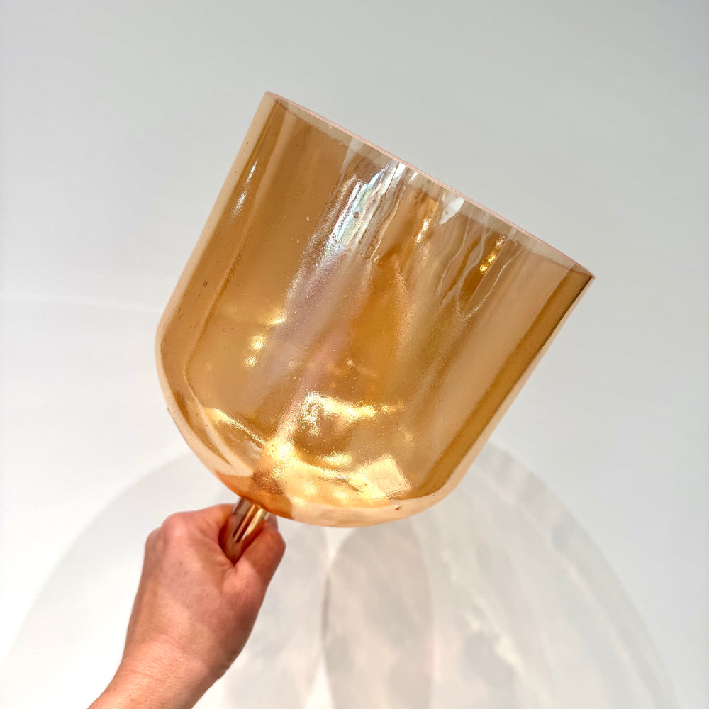 7" D-20 Grandmother, Transcendent (Morph) 162121 Crystal Tones® Practitioner Crystal Singing Bowl
