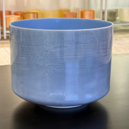 9" C#-20 Egyptian Blue 154684 Crystal Tones® Alchemy Crystal Singing Bowl