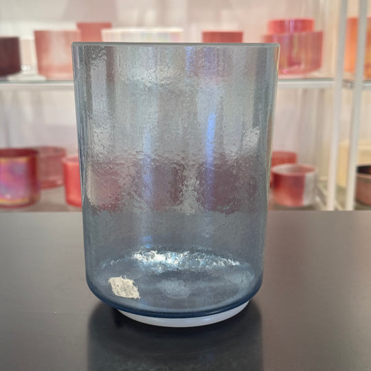 6" A#-10 Indigo, White Light Aura Gold 100413 Crystal Tones® Alchemy Crystal Singing Bowl