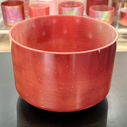 9" C#+30 Ruby, Palladium 151017 Crystal Tones® Alchemy Crystal Singing Bowl