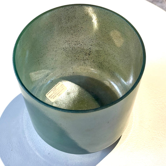 7" G+5 Chrysoprase, White Light Aura Gold, White Light Aura Gold (inside) 109912 Crystal Tones® Alchemy Crystal Singing Bowl