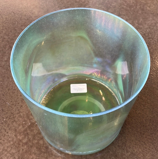 8" C+20 Chrysoprase, Platinum Bowl 130788 Crystal Tones® ENCINITAS