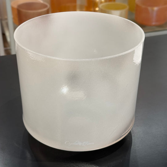 8" C+45 Phenacite, White Light Aura Gold 159572 Crystal Tones® Alchemy Crystal Singing Bowl