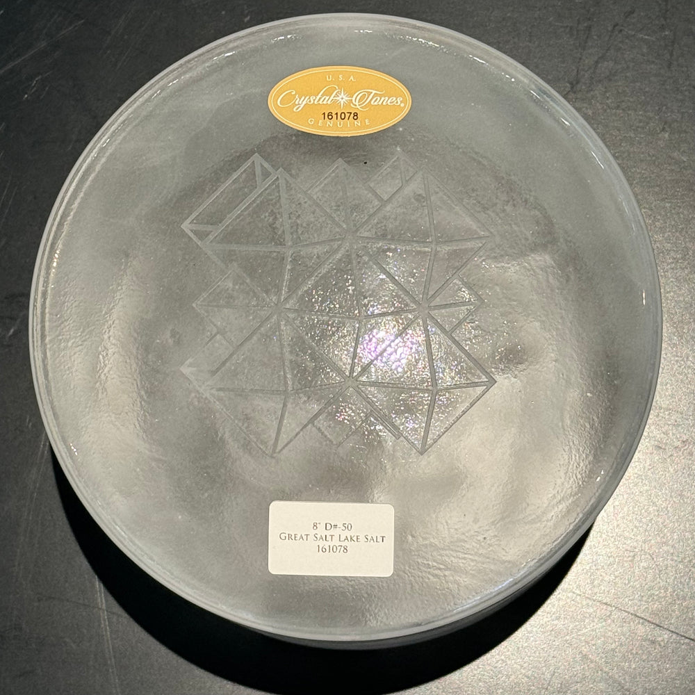 8" D#-50 Great Salt Lake Salt 161078 Crystal Tones® Alchemy Crystal Singing Bowl