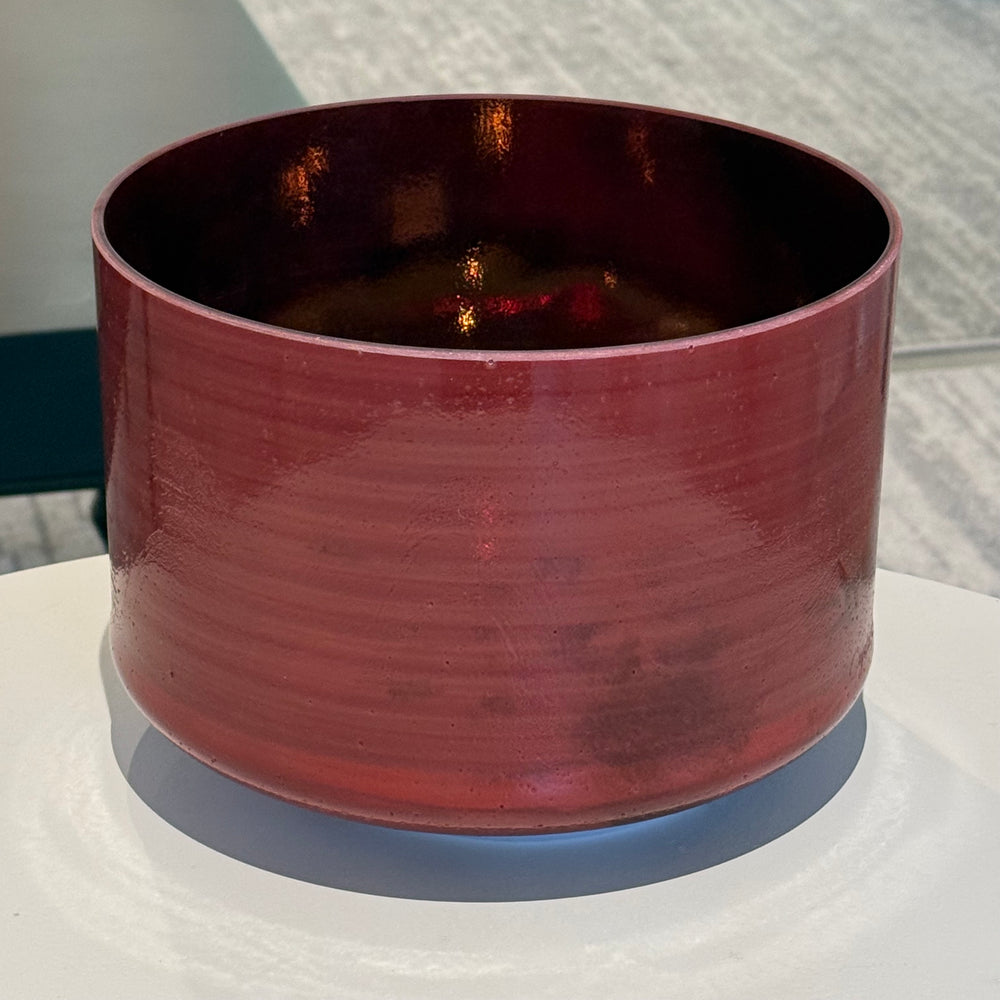 9" C+5 Pink Tourmaline, Tibetan Quartz Copper (Inside), Celestial Rings 159147 Crystal Tones® Alchemy Crystal Singing Bowl