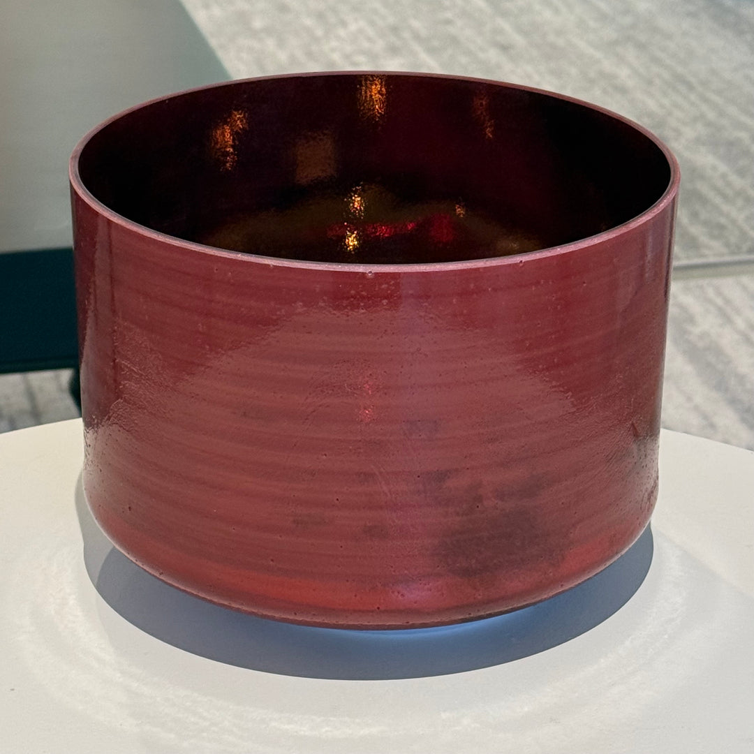 9" C+5 Pink Tourmaline, Tibetan Quartz Copper (Inside), Celestial Rings 159147 Crystal Tones® Alchemy Crystal Singing Bowl