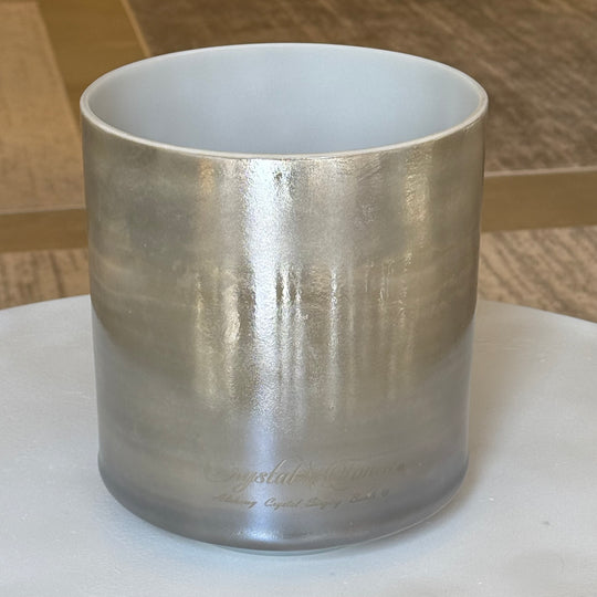 7" F+40 Moldavit, weißes Licht Engel Gold Schale 124950 Crystal Tones® 