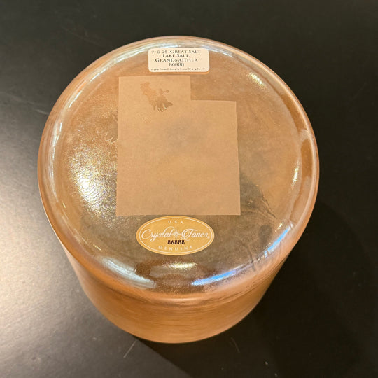 7" G-25 Great Salt Lake Salt, Grandmother 86888 Crystal Tones® Alchemy Crystal Singing Bowl