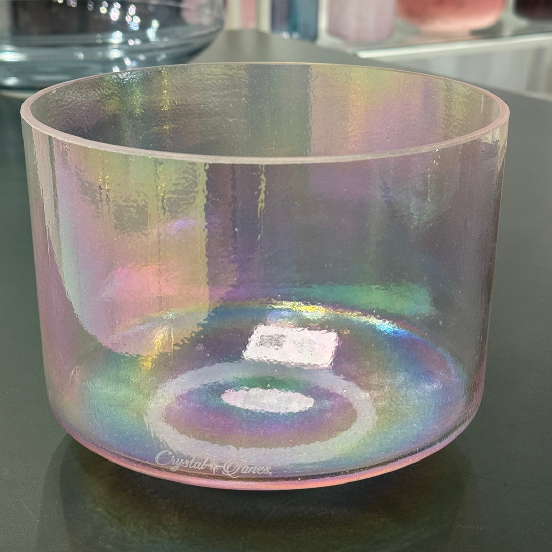 8" F0 Violet Flame Aura 156117 Crystal Tones® Alchemy Crystal Singing Bowl