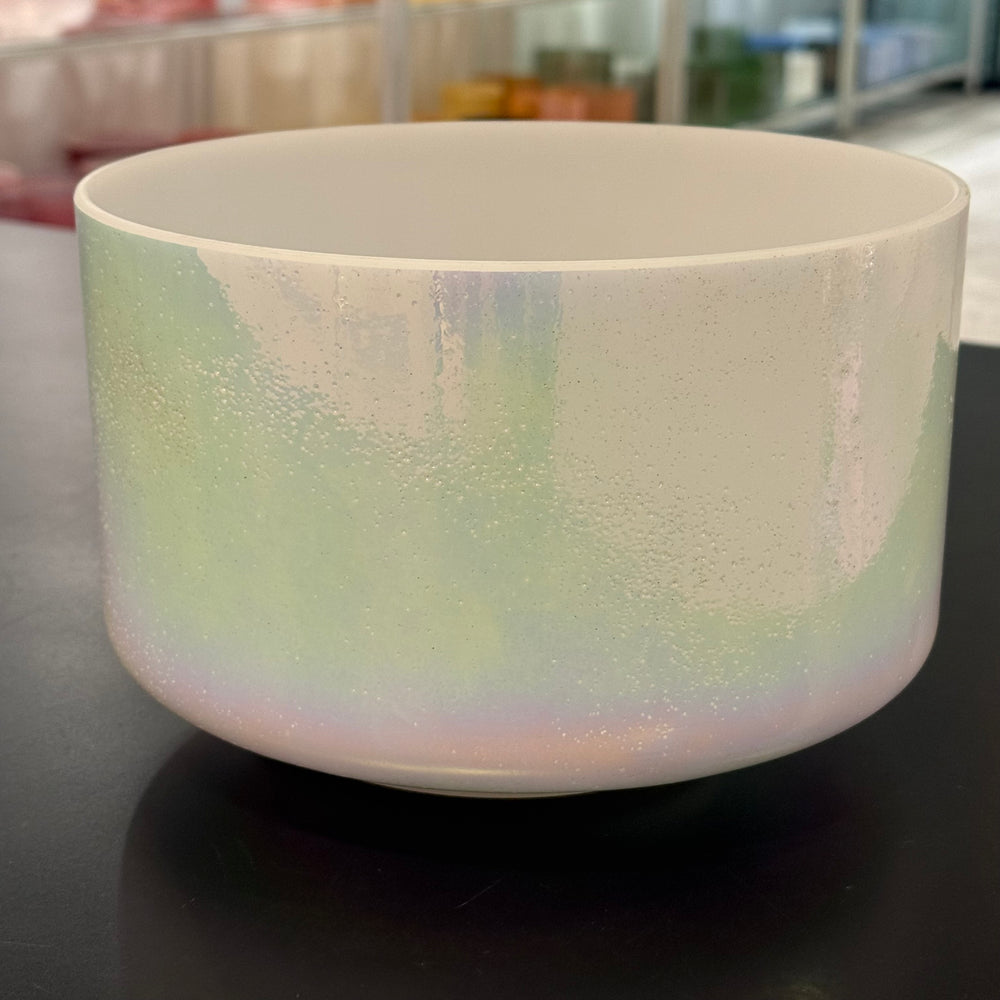 9" E+5 Mother Of Platinum 149237 Crystal Tones® Alchemy Crystal Singing Bowl