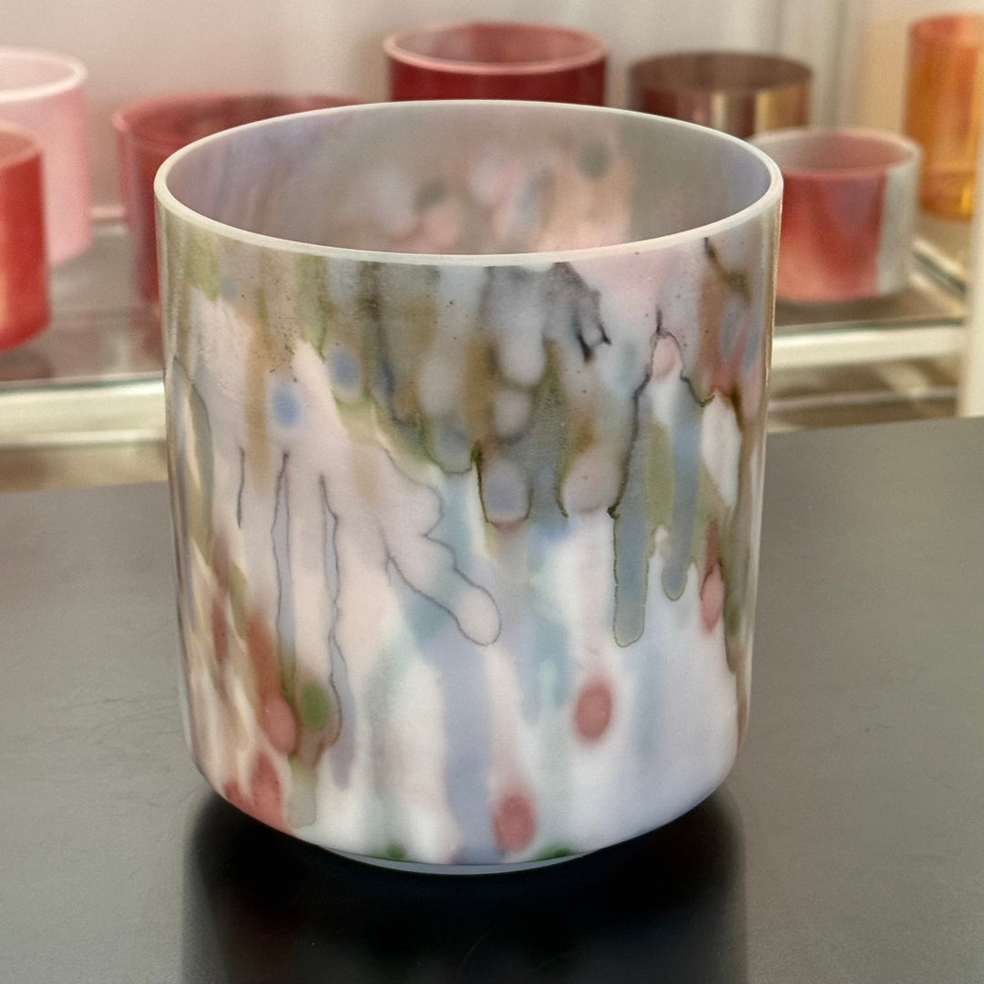 6" A-45 Abalone, Pink Ocean Gold (Inside) 151765 Crystal Tones® Alchemy Crystal Singing Bowl - Sacred Sound of the Soul