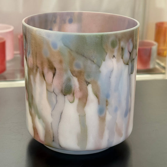 6" A-45 Abalone, Pink Ocean Gold (Inside) 151765 Crystal Tones® Alchemy Crystal Singing Bowl - Sacred Sound of the Soul