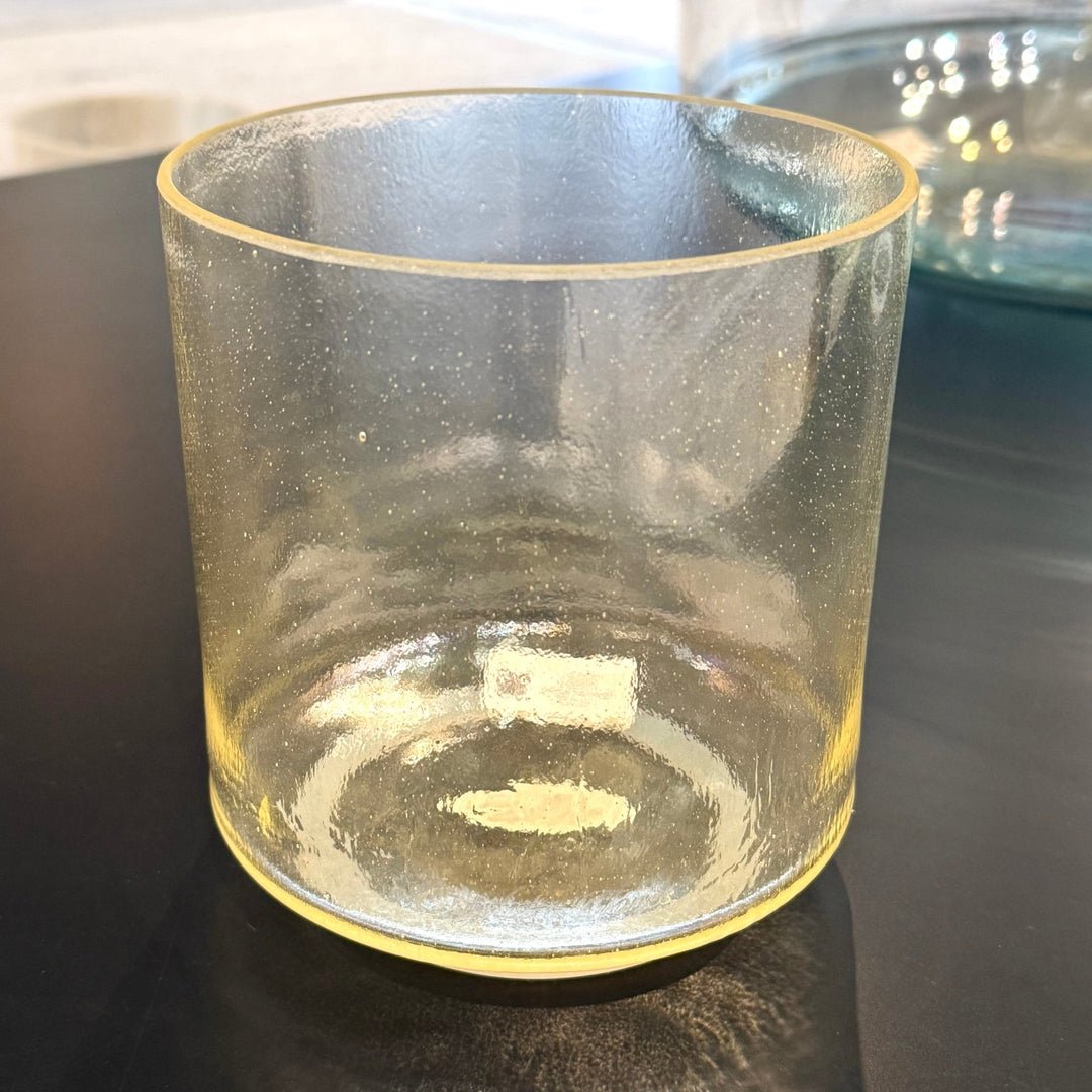 6" A-5 Lemon Aura Gold 153590 Crystal Tones® Alchemy Crystal Singing Bowl - Sacred Sound of the Soul