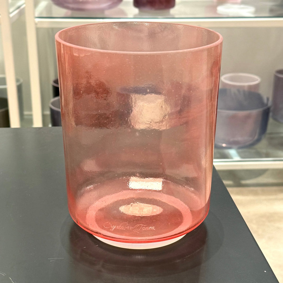 6" A+25 Morganite 158243 Crystal Tones® Alchemy Crystal Singing Bowl - Sacred Sound of the Soul