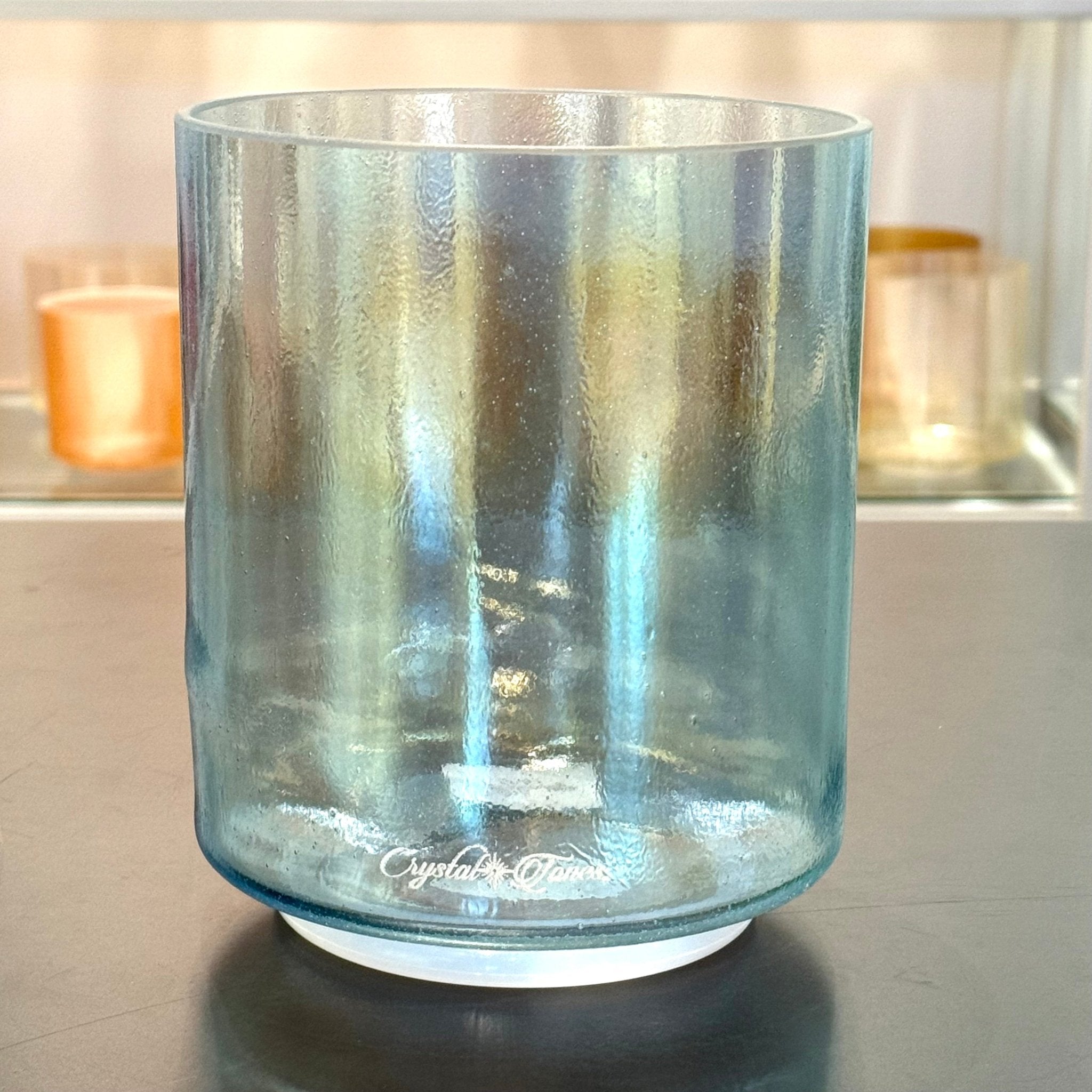 6" C-45 Aqua Aura Gold 158294 Crystal Tones® Alchemy Crystal Singing Bowl - Sacred Sound of the Soul