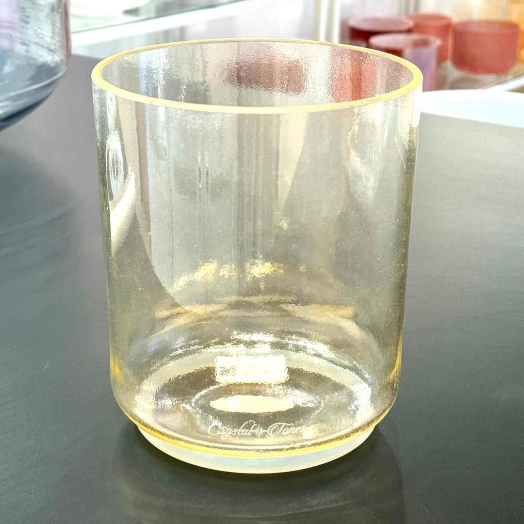 6" C-5 Lemon Aura Gold 154388 Crystal Tones® Alchemy Crystal Singing Bowl - Sacred Sound of the Soul