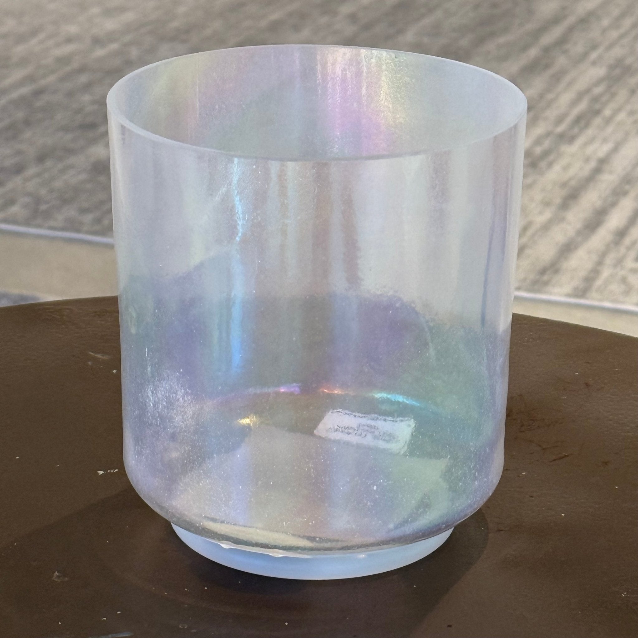 6" G-40 Tesseract Salt, Platinum 92665 Crystal Tones® Alchemy Crystal Singing Bowl - Sacred Sound of the Soul